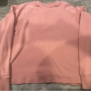 Vuori Women’s Sunnyside Crew Medium Burnt Clay Pink Oversized Pullover Sweater